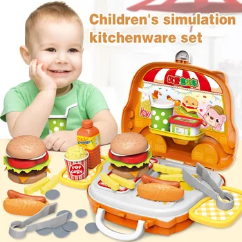 

Play Operating Kit For Kids Kitchenware Set Role Play Toddler Playhouse Game Food Truck YH-17