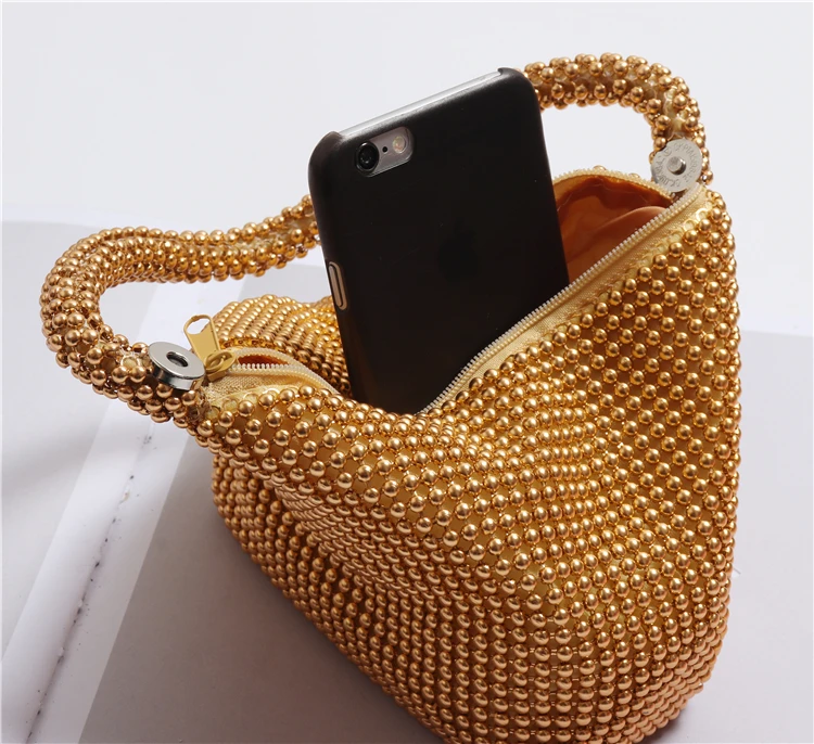 Ручной жемчужные сумочки Lady beaded сумка Для женщин вечерние Винтаж сумочка маленькая сумка с клапаном мини сумка через плечо