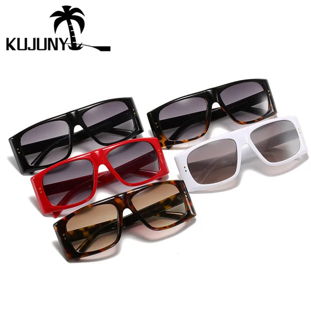 Купить мужские и женские прямоугольные очки kujuny винтажные солнцезащитные картинки цена