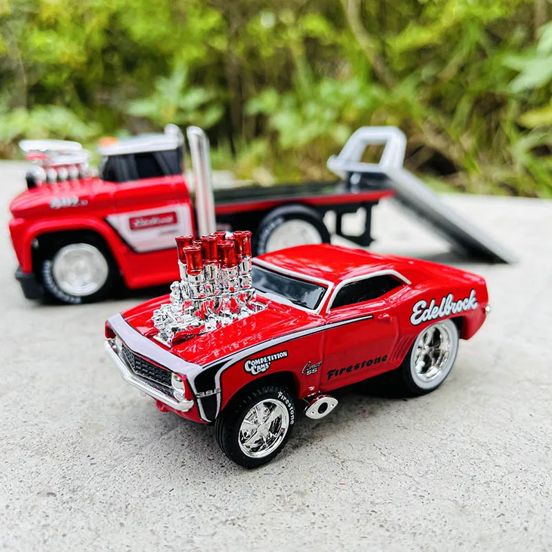 Maisto 1:64 Chevrolet Ford transport truck combination pallet truck static  alloy car model children's toy collection