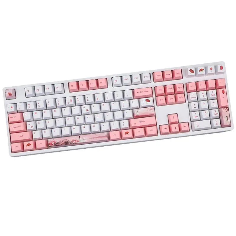 Механическая клавиатура милые колпачки для ключей PBT OEM профиль сублимационные
