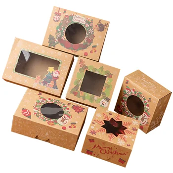 

12Pcs Paper Box Durable Premium Portable Cute Creative Cupcake Container for Party