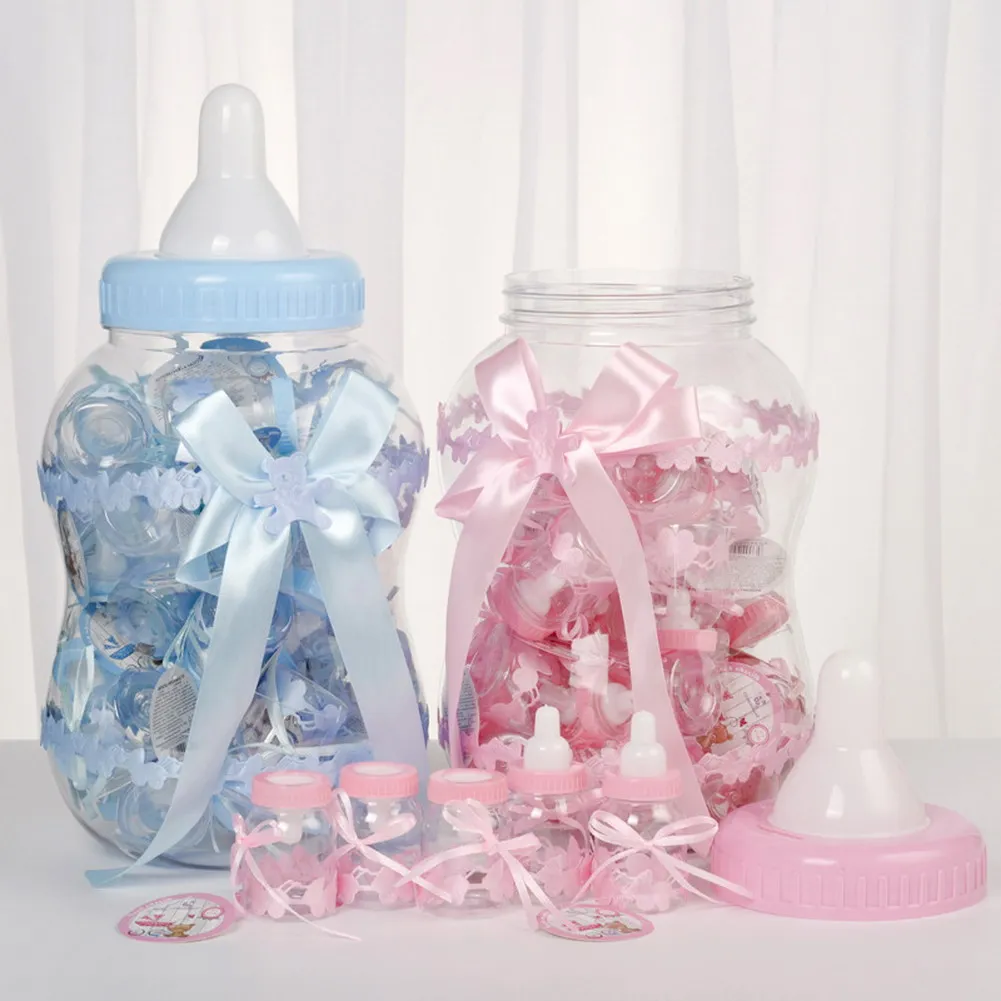 Candy Box Bottle Storage Tank Packaging Plastic European Bow Transparent Candy Box Custom FPing