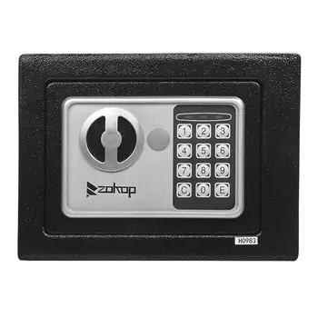 

Solid Steel Electronic Safe Box With Digital Keypad Lock Mini Lockable Jewelry Storage Case Safe Money Cash Storage Box