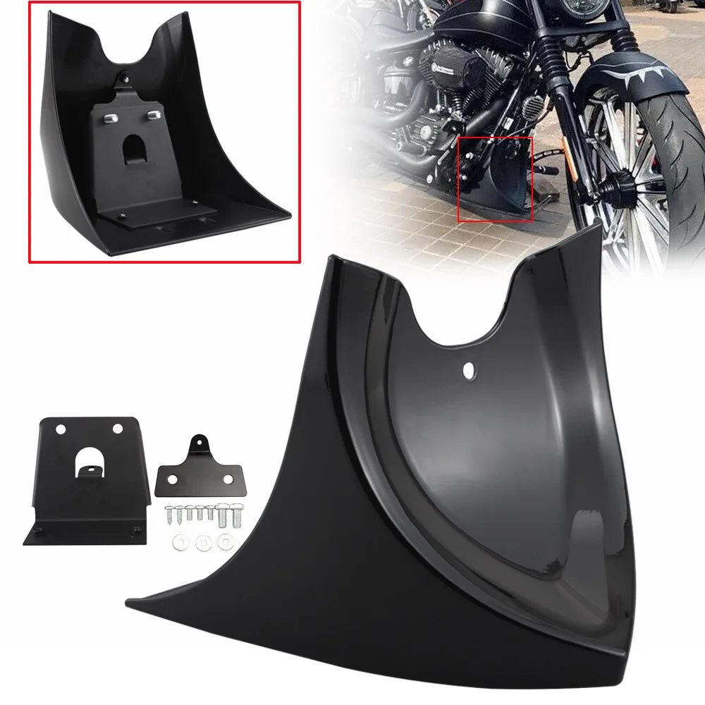 ABS Plastic Motorcycle Front Fender - Gloss Black Replacement For Harley Sportster 2004-2016