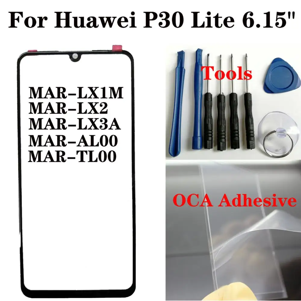 Shyueda для Huawei P30 Lite 6 15 дюйма MAR-LX1M MAR-LX2 MAR-LX3A внешнее стекло переднего экрана запасные
