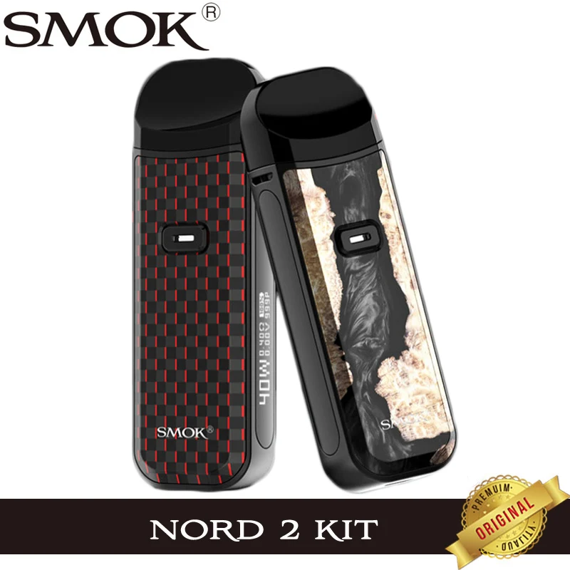 Новый электронных сигарет SMOK Nord 2 Vape Pod Комплект 1500 мА/ч Батарея 40 Вт электронная