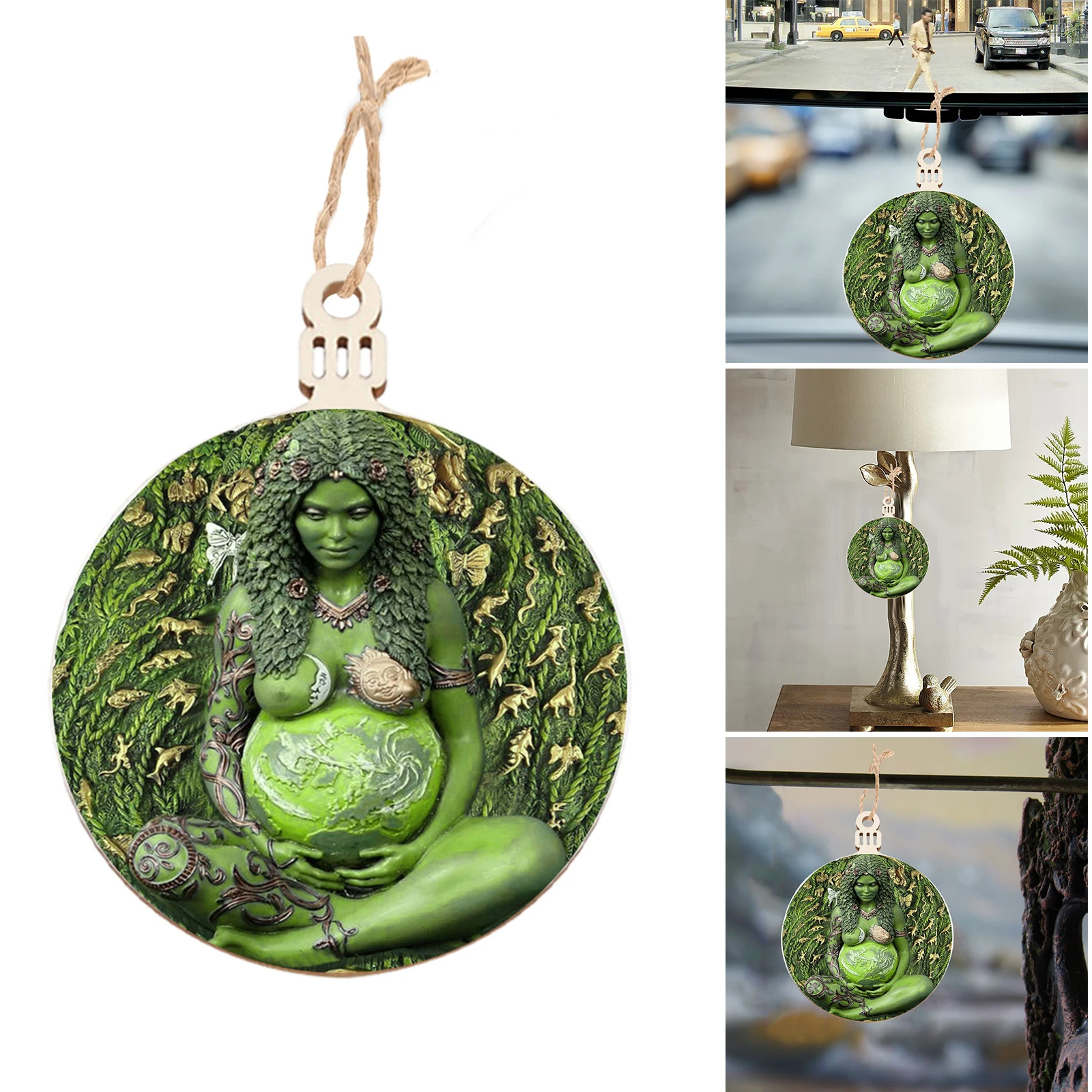 Déesse De La Terre En 2 Lettres Statue de Gaia millenium de la déesse de la terre mère te Fiti, Plaque  naturelle d'oberon Zell, pendentifs pour hommes et femmes LXH | AliExpress