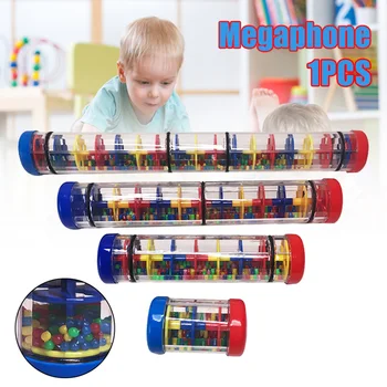 

Rainbow Hourglasses Rainmaker Rain Stick Raindrop Sound Musical Toy for Kids Portable BM88