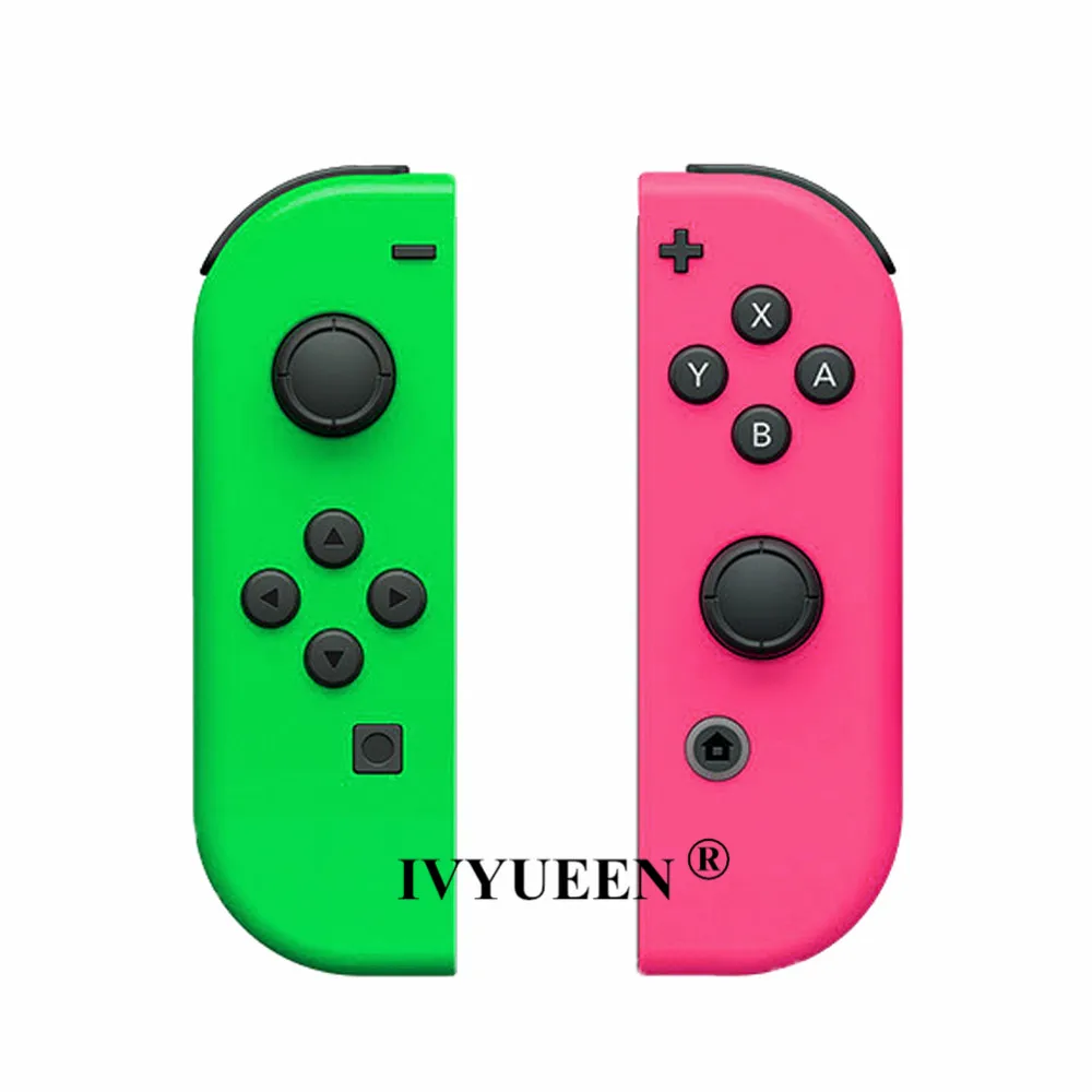 IVYUEEN 1 пара для Nitendo switch NS JoyCon Joy Con контроллер корпус оболочка чехол для Nintendo doswitch зеленый фиолетовый розовый чехол - Цвет: A