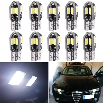 

10Pcs W5W T10 LED Canbus Trunk Lamp Bulbs For Alfa Romeo 159 147 Giulietta 156 Mito Giulia GT Stelvio Brera Car Interior Lights