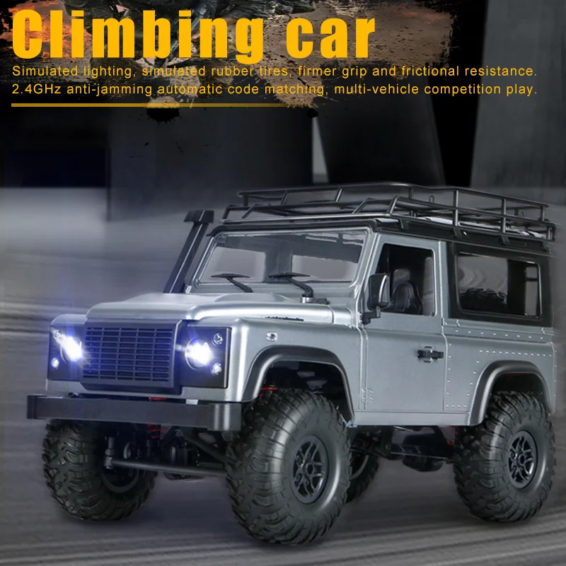 

New 1/12 4WD Crawler RC Car Off-Road Vehicle Buggy 2.4G Remote Control Toy Model with Lights NE