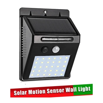 

Solar Power PIR Motion Sensor Wall Light Outdoor IP65 Street Yard Path Home Garden Lamp spot flood road lights 3 modes garage