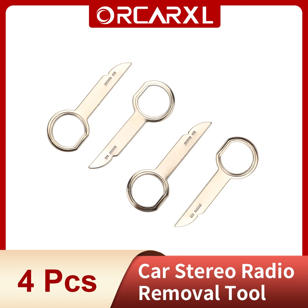 

Инструменты для ремонта, Стайлинг автомобиля, 4 шт., инструмент для удаления радиосигнала со штырьком, стерео головное устройство для аудио инструментов для извлечения ключей VW