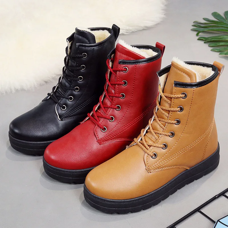 

2018 England New Style Korean-style Women's Buskin Winter Retro Short Boots Martin Tube Flat Ankle Boots Students Versatile Boot