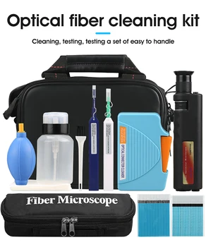 

Fiber Optic Microscope Cleaning Tools with One Click Cleaner LC FC SC Fiber Connector Cleaner