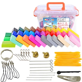 

36 Colors Oven Baking Polymer Clay Modeling Clay Fluffy Slime Toys Fluffy Slime Box Light Plasticine for Children