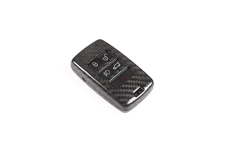 Реальные углеродное волокно ключа автомобиля чехол накладка для Land Rover Discovery sport LR4 LR5 для Range Rover sport Vogue Аксессуары для Evoque