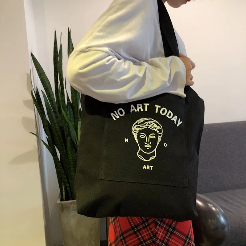 Spring New Style One Shoulder Canvas Bag Women's Korean-style Literature And Art Students Shoulder Bag Versatile Carry Bag