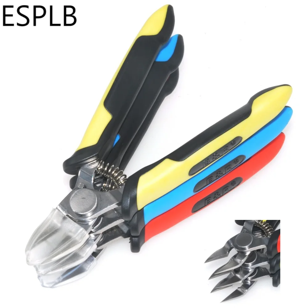 

Original Precision Cutting Pliers 5'' Inch Micro Shears Newest Upgraded Electrical Wire Stripper Diagonal Pliers with Shield