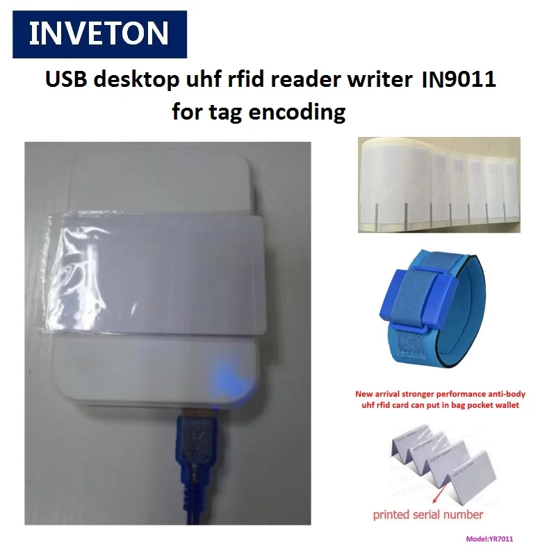Epc gen2 USB портативный UHF RFID настольный считыватель писатель идентификация теги