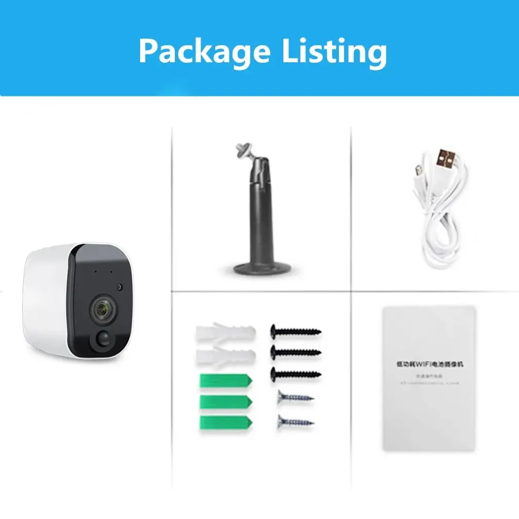 Wireless Security Wifi IP Camera 1080P IP65 Waterproof Outdoor Home Mini Camera Night Vision CCTV Surveillance