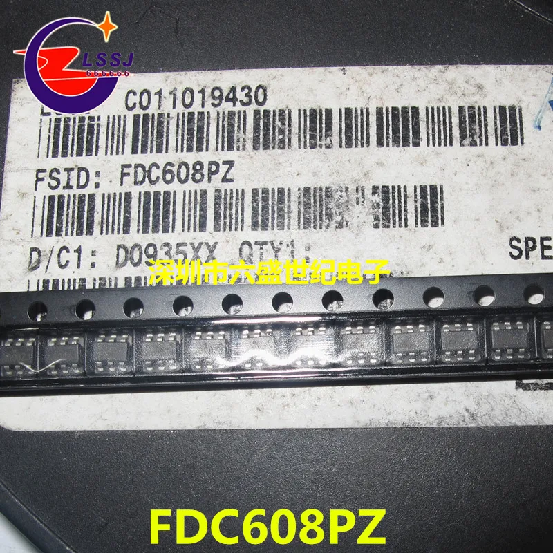 10 шт./лот FDC608PZ SOT23-6