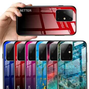 

Case For Xiaomi Redmi Note 8 Pro 8T 7 8A K30 Fashion Gradient Color Glass Case For Red Mi Note 10 9T 9 SE A3 Lite Back Cover