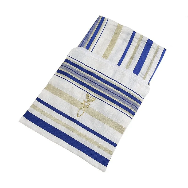 Xale de oração talit judaico para homens e mulheres, talit com bolsa talis, cristão, borla messiânica, árabe, azul, roxo