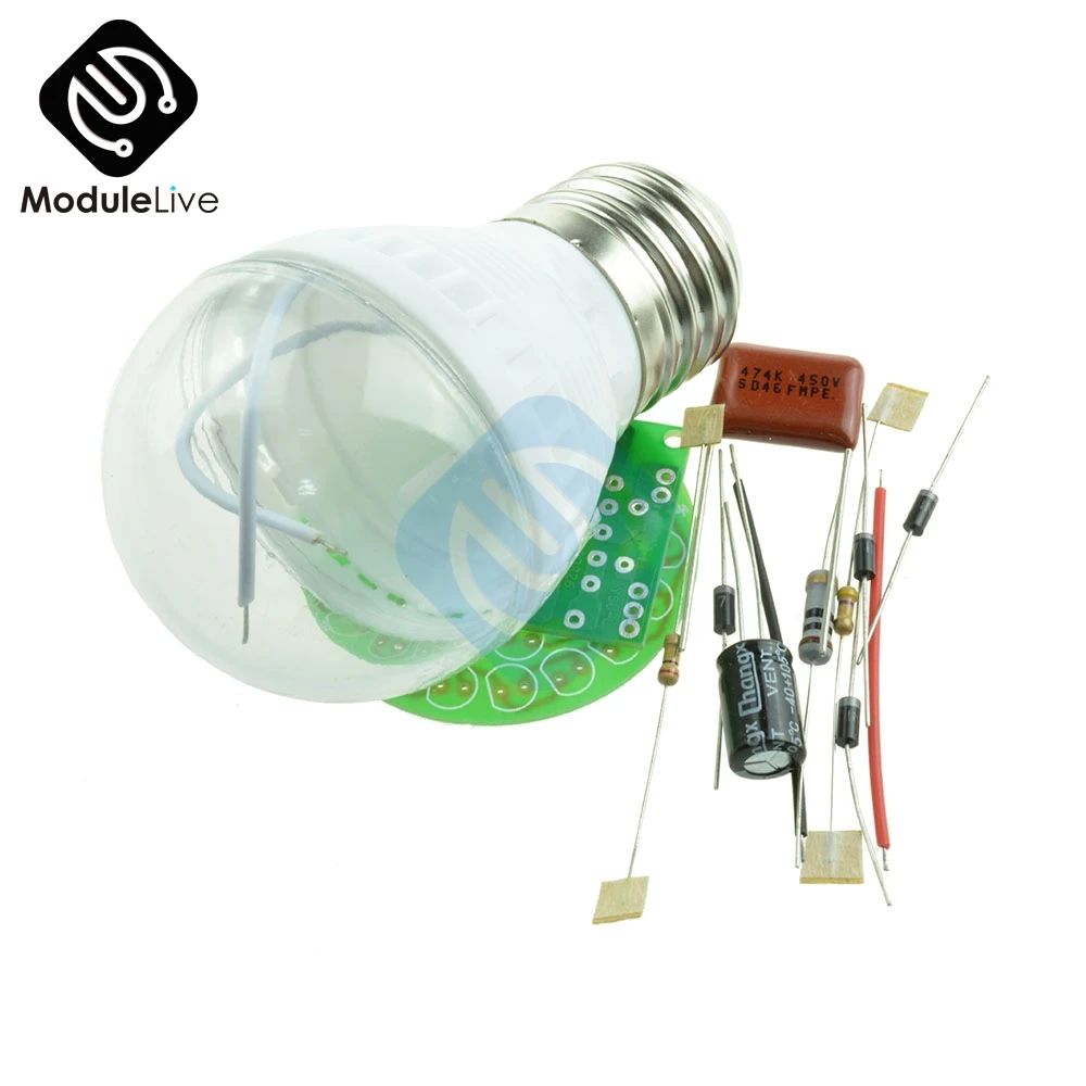 M126 1 комплект энергосберегающий светильник 38 светодиодов лампы DIY наборы электронный набор инструментов светильник
