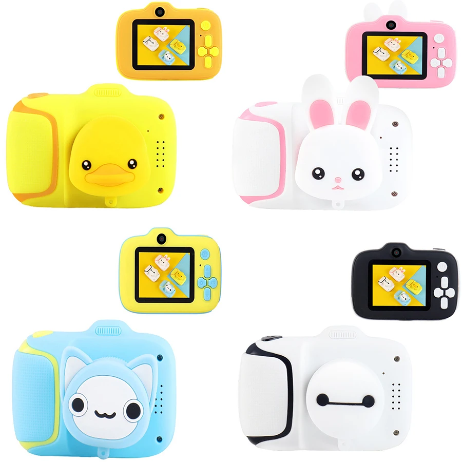 

Kids Camera 2inch Cute Cartoon Camera Toys Children Birthday Gift 1080P HD Digital Video Camera 2000W Child Toys Camera for Kids