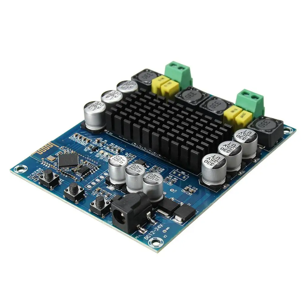 

2x120W Power Bluetooth Dual Channel Digital Amplifier Module TPA3116D2 XH-M548 Audio Amplifier +case