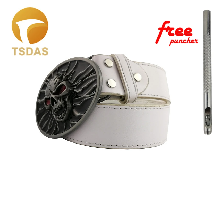 Модная пряжка для ремня с черепом из металлического цинкового сплава, Повседневная Пряжка для мужчин, Серебряный ковбойский ремень с пряжкой, аксессуары для одежды