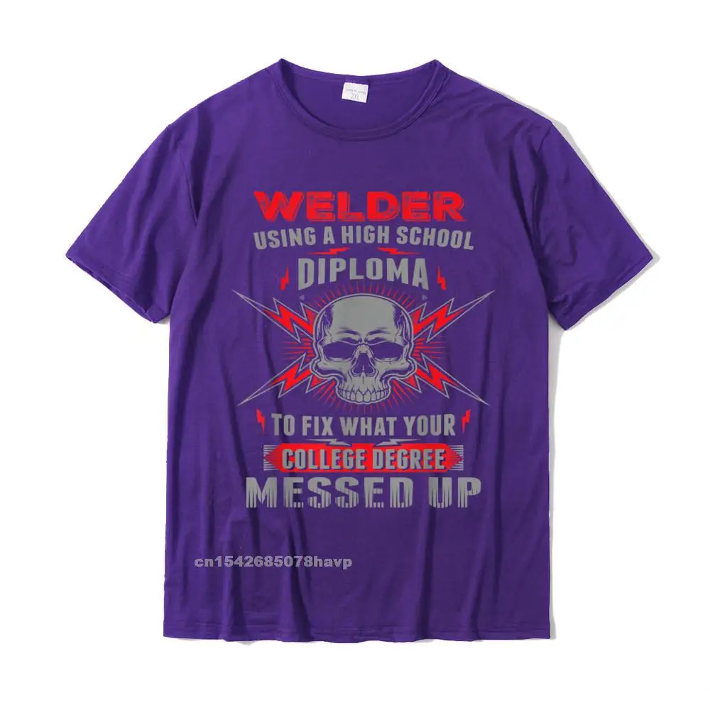 Tops Tees Top T-shirts Funny Welding Proud Welder Tshirt__233. Thanksgiving Day 100% Cotton O-Neck Mens T Shirt Custom Coupons Funny Welding Proud Welder Tshirt__233. purple