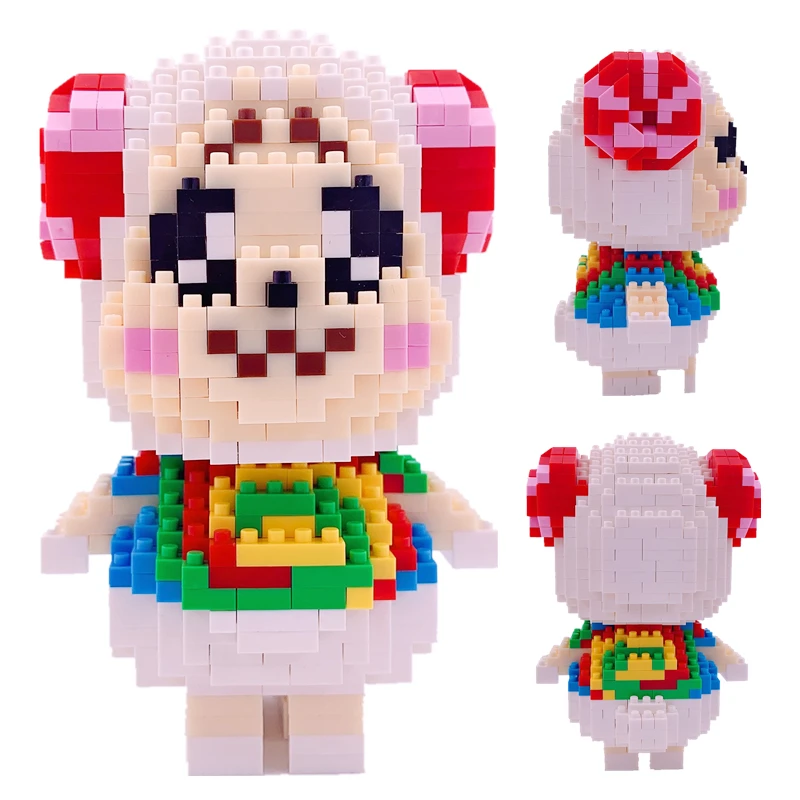 28 стильных животных пересечения блоки legoeing Raymond 3D модель DIY Мини Алмазные кирпичи