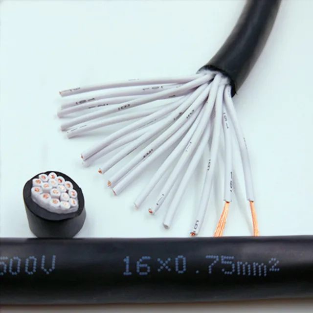 ケーブル・シールド NI 28ゲージ 9芯シールドケーブル アルミ箔+編組メッシュ 錫メッキ