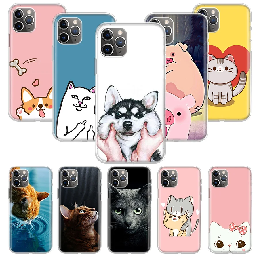 Чехол для телефона Apple iPhone 7 8 Plus 11 12 Mini Pro 10 X XS XR 6 6S 5 5S SE Max Soft Clear S | Мобильные