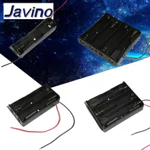 Черный пластик 1x2x3x4x18650 Коробка для хранения батареи Чехол 1 2 3 4 Слот способ DIY зажим для батарей держатель Контейнер с проволокой свинцовая шпилька