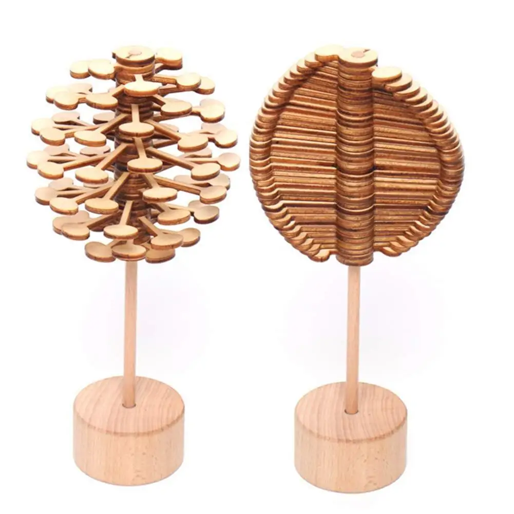 wood color Kuulee деревянная игрушка с уменьшенным давлением, украшение для офиса, для обсессивно-компульсивного синдрома, для взрослых - Цвет: wood color