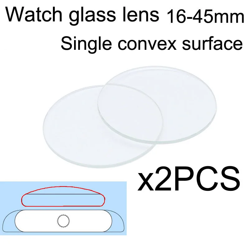 2PCSSingleConvexReplacementWatchGlass1645mmClearSmartWatch
