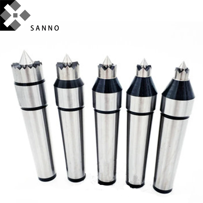 Gear hobbing machine live center MT4  straight shank expansion face dirver centers - fixed tip for cnc lathe (3)