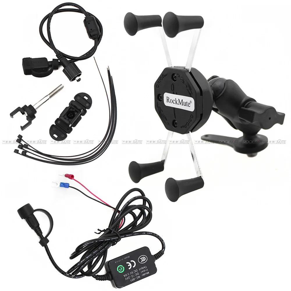 For KAWASAKI Z125 Z250 Z300 KLE VERSYS 250/300 Camera VCR Phone Holder Motorcycle USB Charger GPS Navigation | Автомобили и