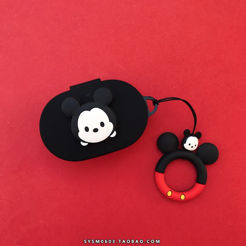 Брелок с фигурками из мультфильмов милый чехол для Airdots чехол для Xiaomi Redmi Airdots Молодежный мягкий силиконовый защитный чехол зарядная коробка