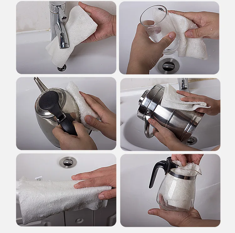 Manufacturers Direct Supply Dish Towel Cleaning cloth Bamboo Fiber Dish Towel Thick Double Layer Water Absorbent Towel Oil-free