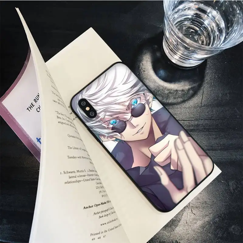 Jujutsu Kaisen Satoru Gojo Phone Case for iPhone 13 11 12 13 mini pro XS MAX 8 7 6 6S Plus X 5S SE 2020 XR case