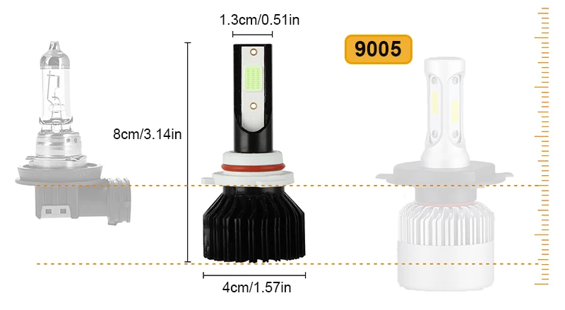 Essgoo 2x8000 k H4 Led H7 H11 Hb4 H1 Hb3 Авто Ev12 автомобильные головные фары лампы 120 Вт 12000lm автомобильный Стайлинг 9005 9006 Led помощи при парковке