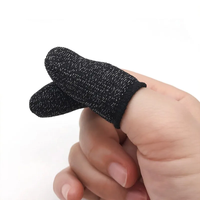 

2 Pcs Finger Sleeve Ultra-thin Touch Screen Anti Sweat Washable Controller Gloves