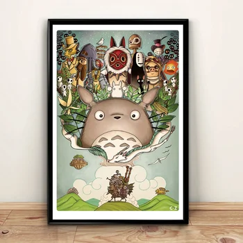 

ghibli studio,ghibli studio Poster,Anime poster,Canvas poster,Wall Art,no frame