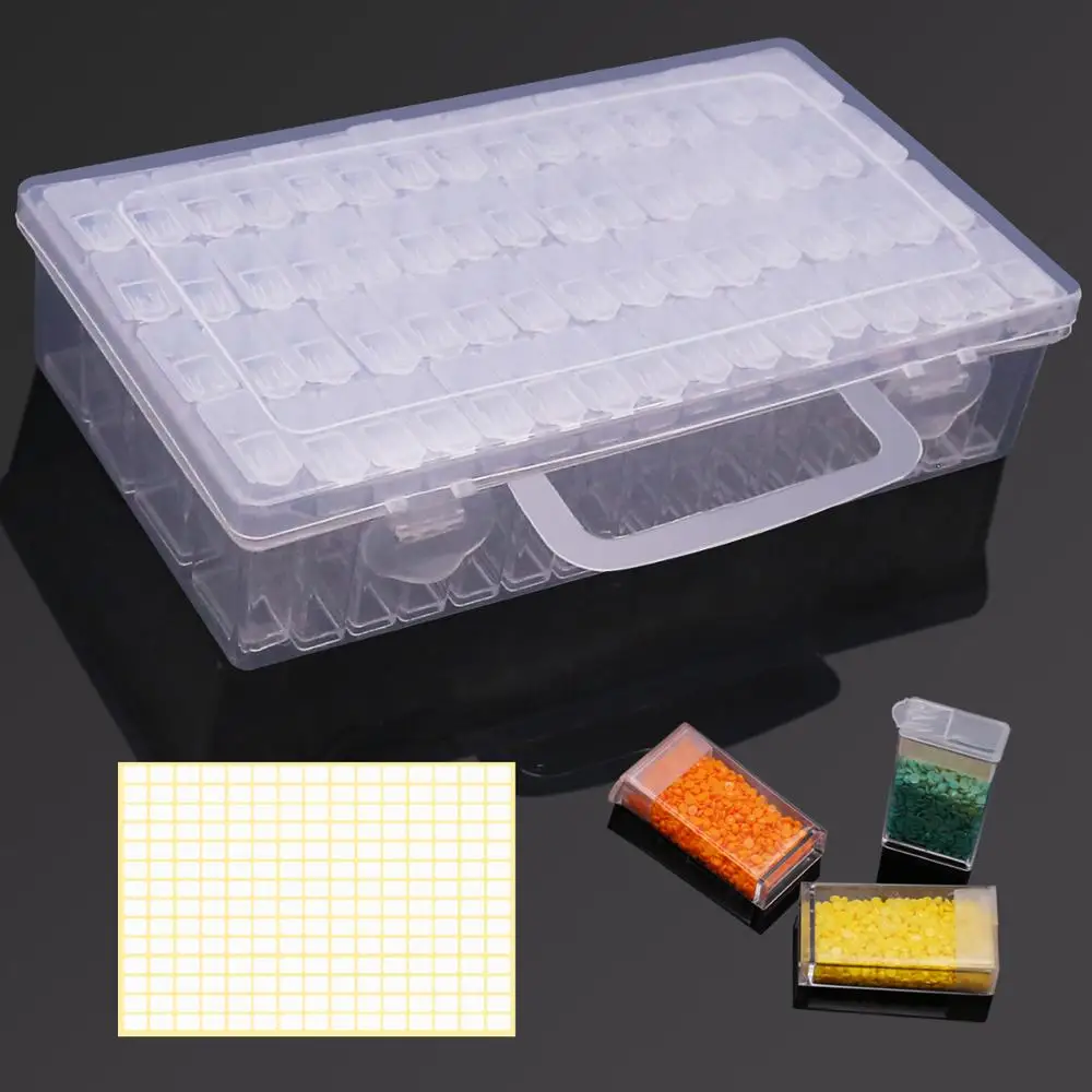 Painting-Storage-Box Embroidery-Accessories-Tools Storage-Container Bead Diamond 