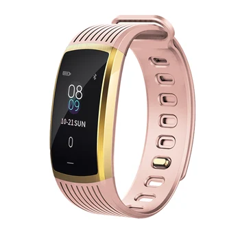 

Blood Pressure Smart Wristband Alarm Alert Heart Rate Monitor Bracelet GPS Activity Tracker for IOS Android Mobile Fitness Band